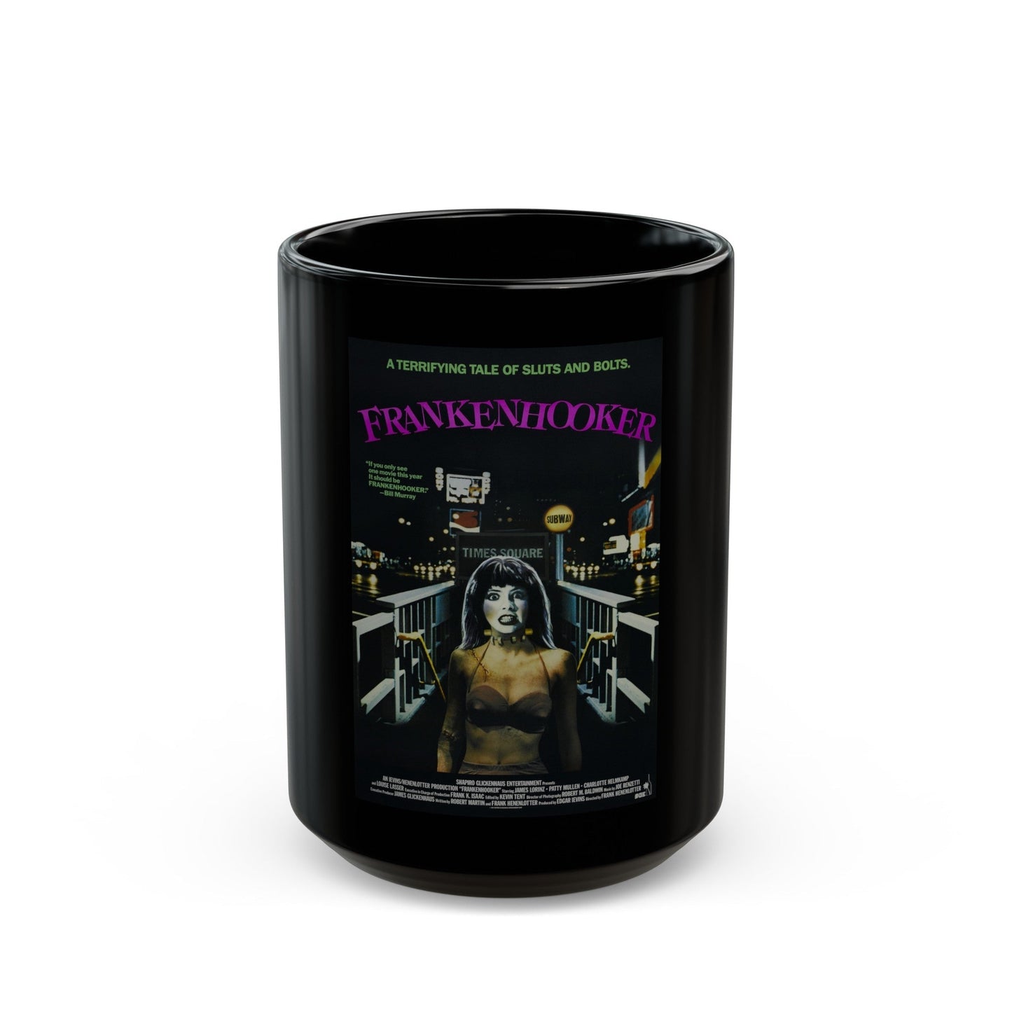 FRANKENHOOKER 1990 Movie Poster - Black Coffee Mug-15oz-The Sticker Space