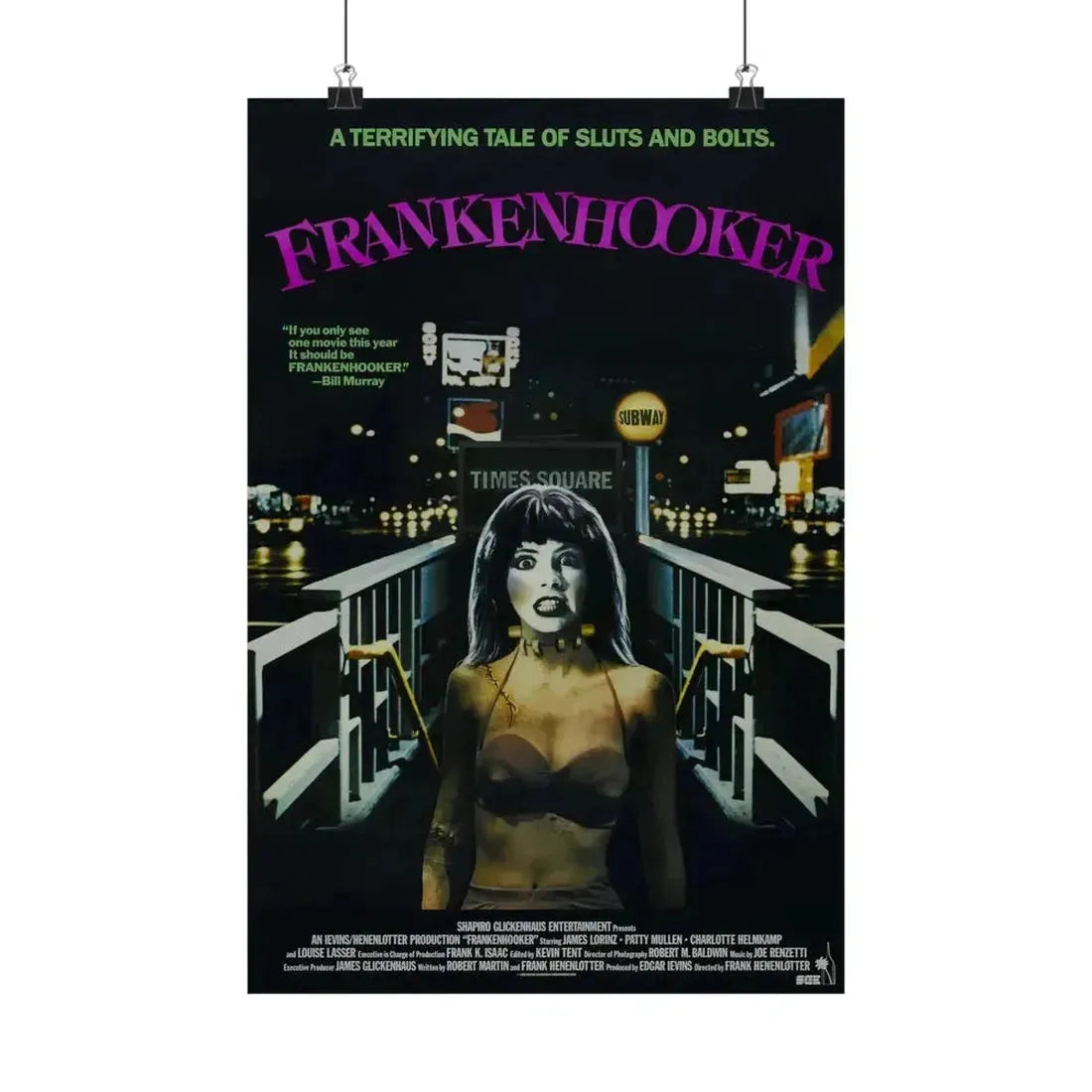 FRANKENHOOKER 1990 - Paper Movie Poster - The Sticker Space