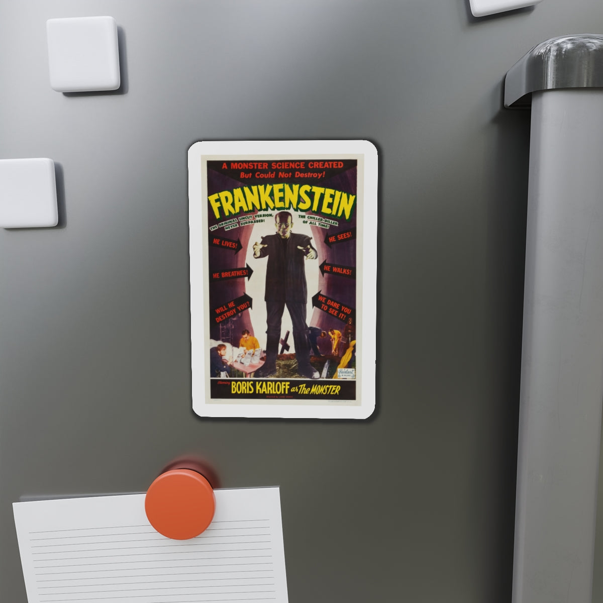 FRANKENSTEIN 1931 Movie Poster - Die-Cut Magnet-The Sticker Space