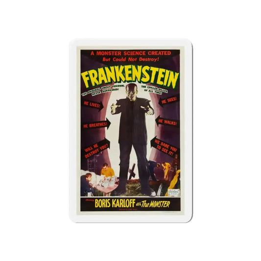 FRANKENSTEIN 1931 Movie Poster - Refrigerator Magnet 6 Inch - The Sticker Space