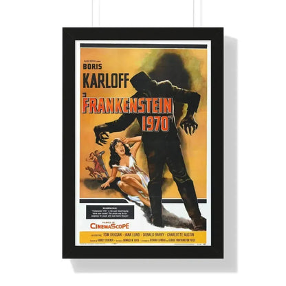 FRANKENSTEIN 1970 (2) 1958 - Framed Movie Poster 16″ x 24″ Black - The Sticker Space