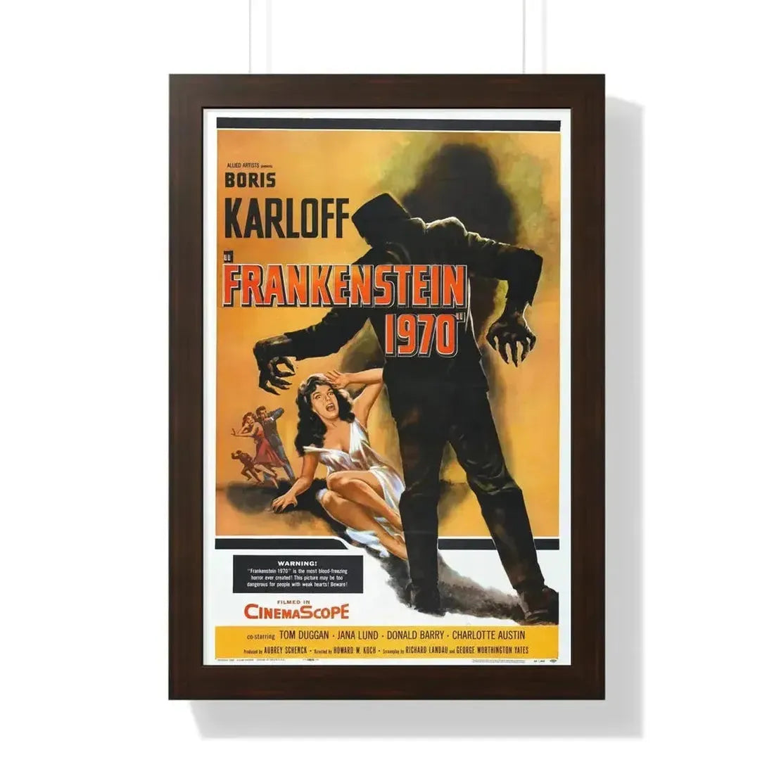 FRANKENSTEIN 1970 (2) 1958 - Framed Movie Poster - The Sticker Space