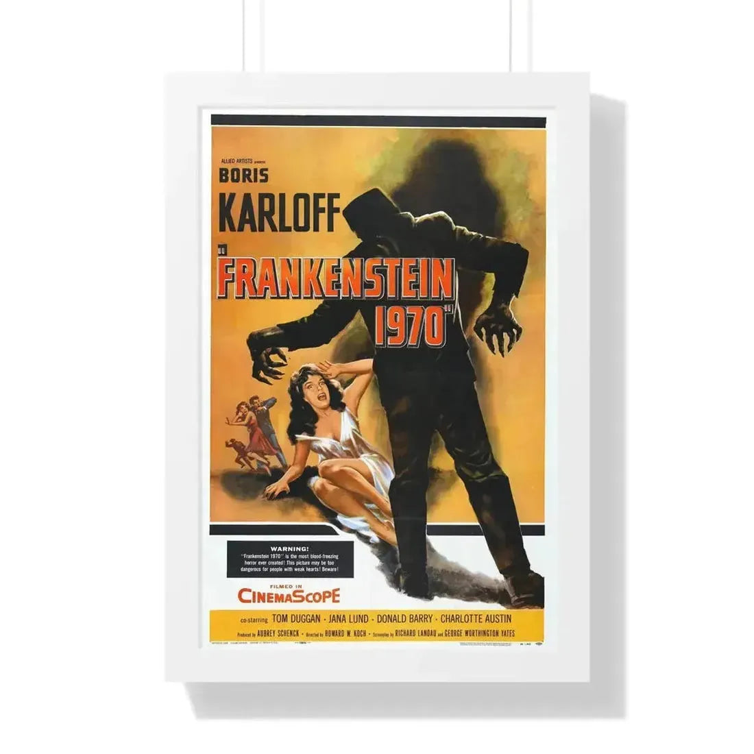 FRANKENSTEIN 1970 (2) 1958 - Framed Movie Poster - The Sticker Space