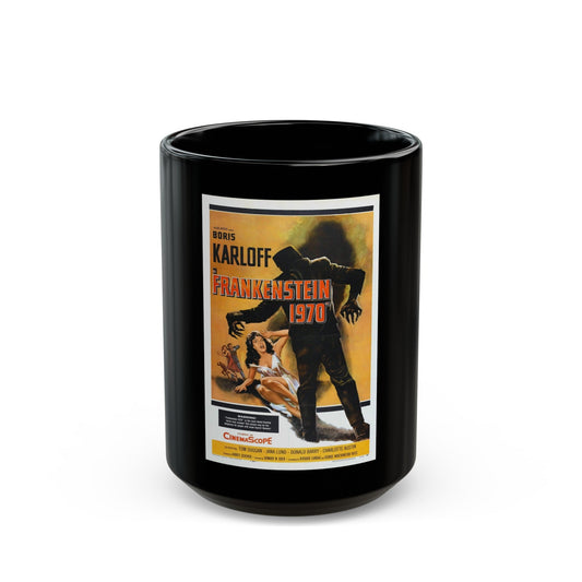 FRANKENSTEIN 1970 (2) 1958 Movie Poster - Black Coffee Mug-15oz-The Sticker Space