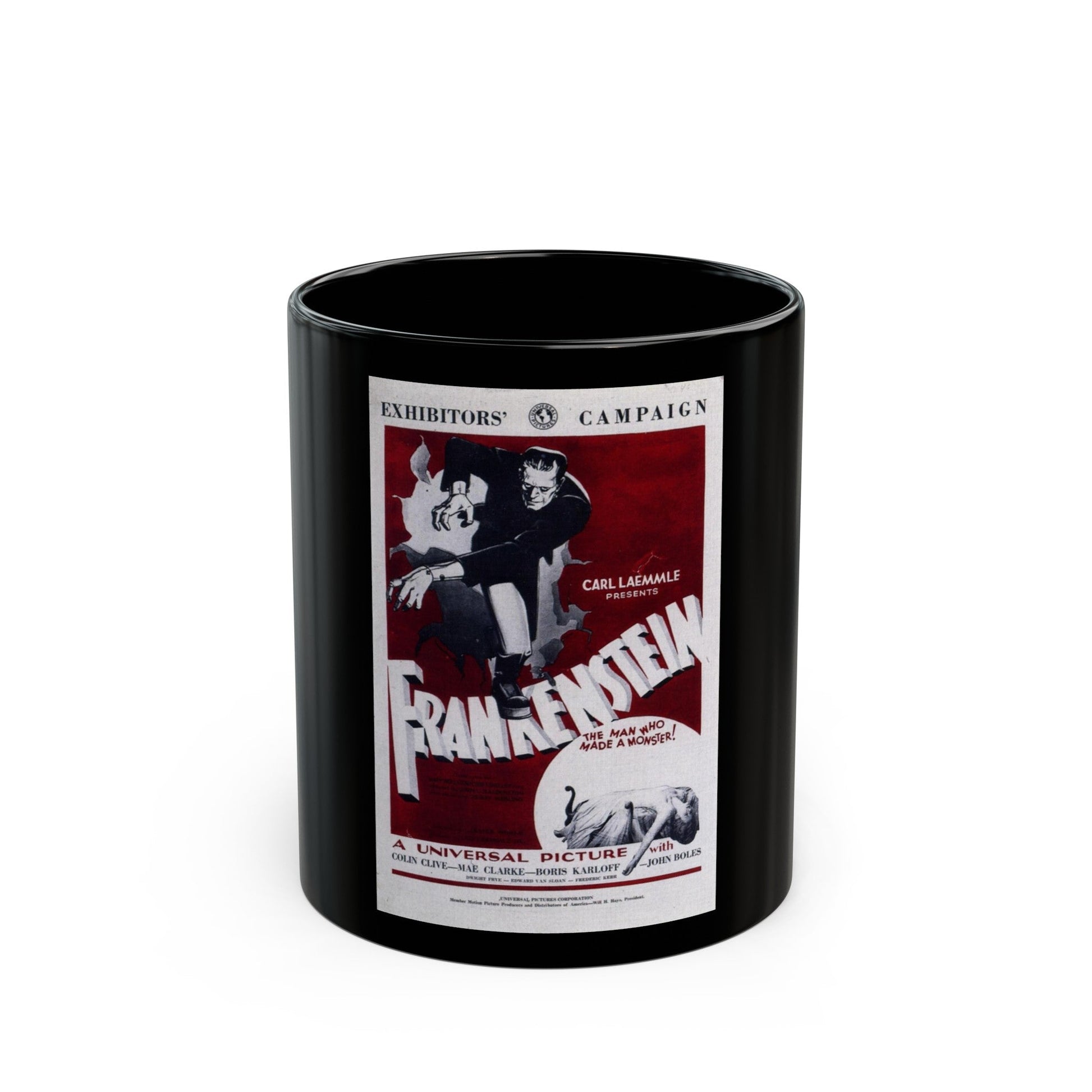 FRANKENSTEIN (2) 1931 Movie Poster - Black Coffee Mug-11oz-The Sticker Space