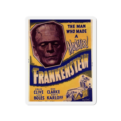 FRANKENSTEIN (3) 1931 Movie Poster - Die-Cut Magnet-2" x 2"-The Sticker Space