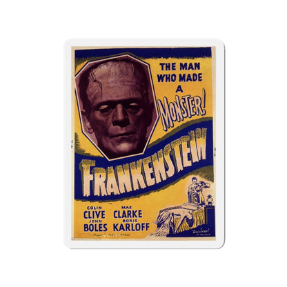 FRANKENSTEIN (3) 1931 Movie Poster - Die-Cut Magnet-3" x 3"-The Sticker Space