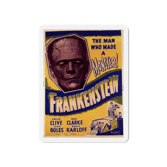 FRANKENSTEIN (3) 1931 Movie Poster - Refrigerator Magnet 6 Inch - The Sticker Space