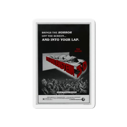 FRANKENSTEIN 3-D 1973 Movie Poster - Refrigerator Magnet 6 Inch - The Sticker Space