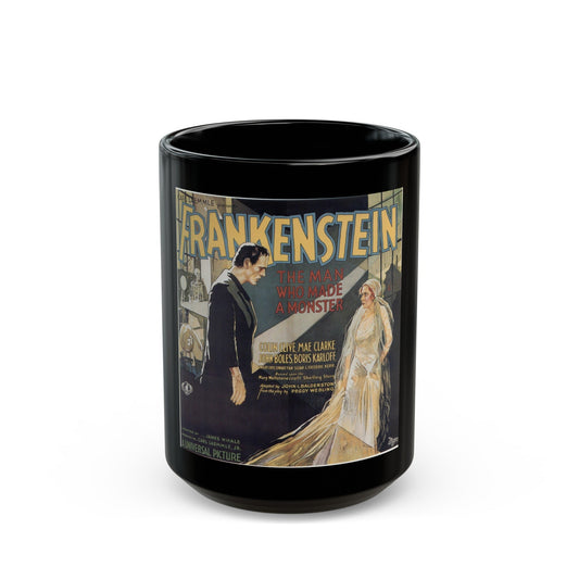 FRANKENSTEIN (4) 1931 Movie Poster - Black Coffee Mug-15oz-The Sticker Space