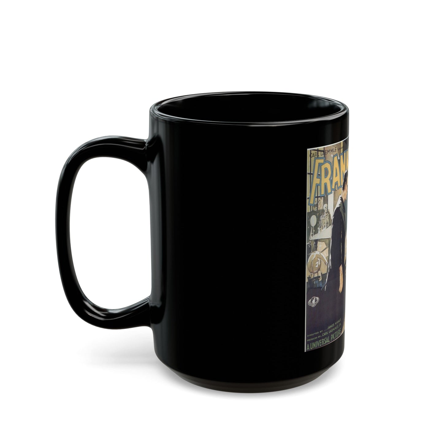 FRANKENSTEIN (4) 1931 Movie Poster - Black Coffee Mug-The Sticker Space