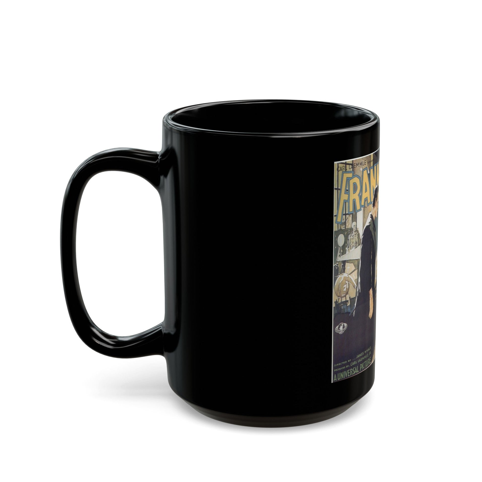 FRANKENSTEIN (4) 1931 Movie Poster - Black Coffee Mug-The Sticker Space