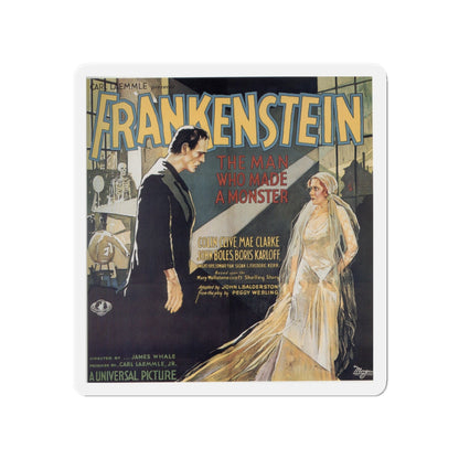 FRANKENSTEIN (4) 1931 Movie Poster - Die-Cut Magnet-4" x 4"-The Sticker Space