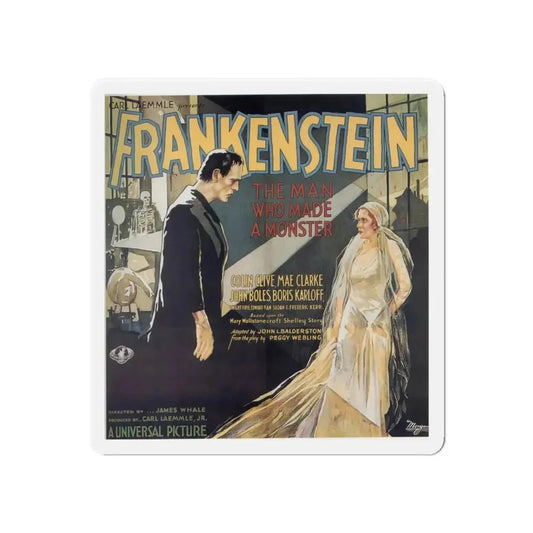 FRANKENSTEIN (4) 1931 Movie Poster - Refrigerator Magnet 6 Inch - The Sticker Space