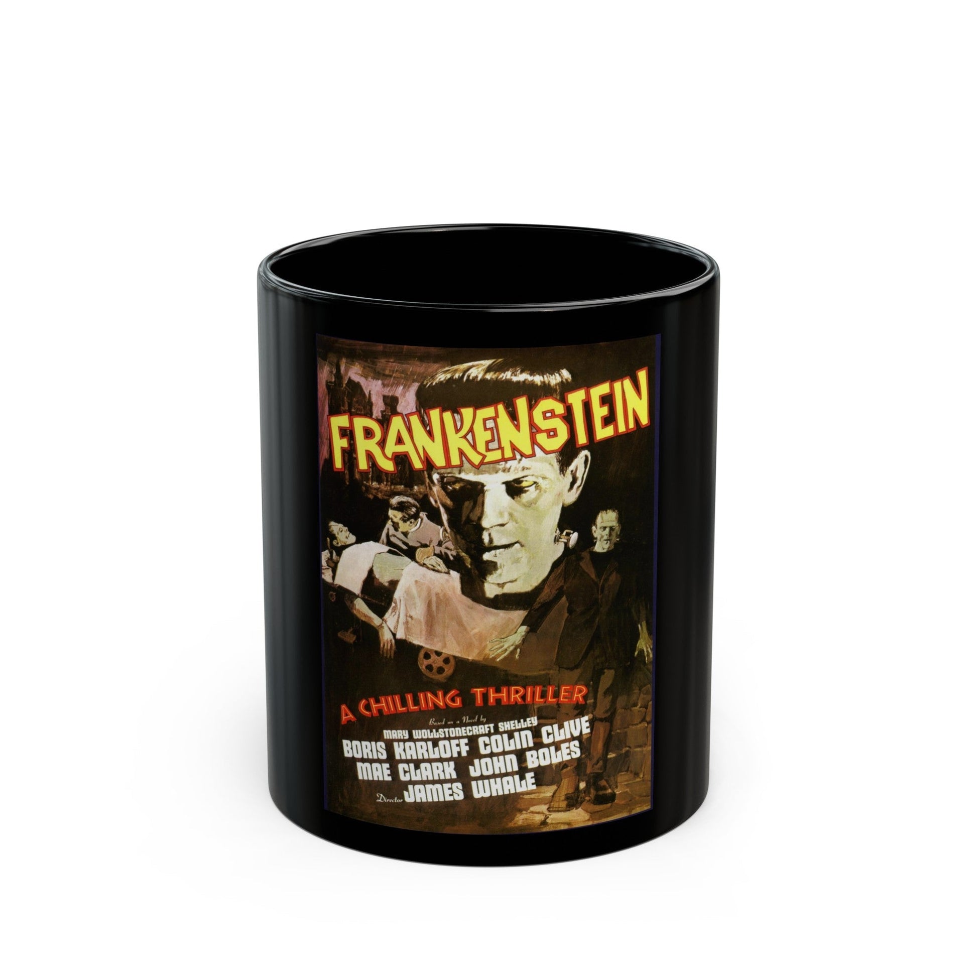 FRANKENSTEIN (5) 1931 Movie Poster - Black Coffee Mug-11oz-The Sticker Space