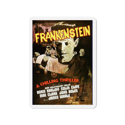 FRANKENSTEIN (5) 1931 Movie Poster - Die-Cut Magnet-3" x 3"-The Sticker Space