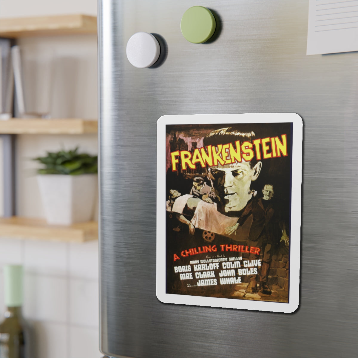 FRANKENSTEIN (5) 1931 Movie Poster - Die-Cut Magnet-The Sticker Space