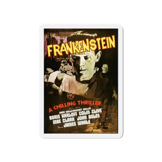 FRANKENSTEIN (5) 1931 Movie Poster - Refrigerator Magnet 6 Inch - The Sticker Space