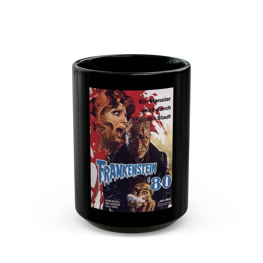 FRANKENSTEIN '80 1972 Movie Poster - Black Coffee Mug-15oz-The Sticker Space