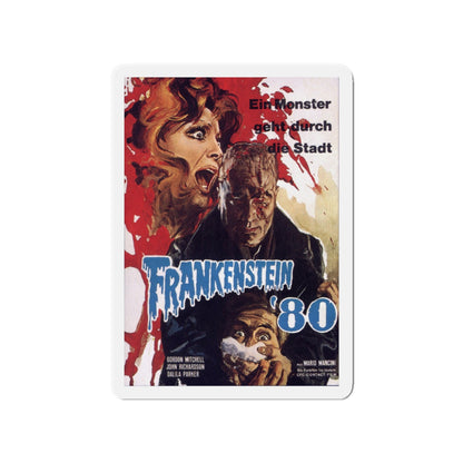 FRANKENSTEIN '80 1972 Movie Poster - Die-Cut Magnet-4" x 4"-The Sticker Space