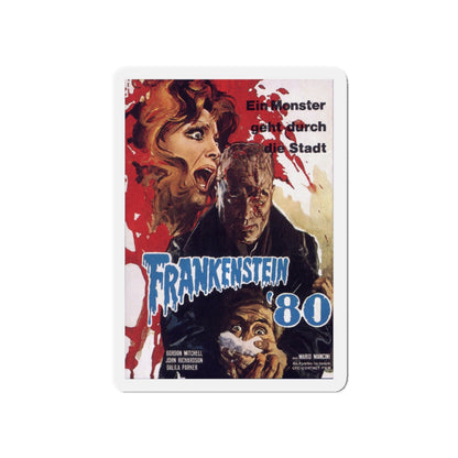 FRANKENSTEIN '80 1972 Movie Poster - Die-Cut Magnet-5" x 5"-The Sticker Space