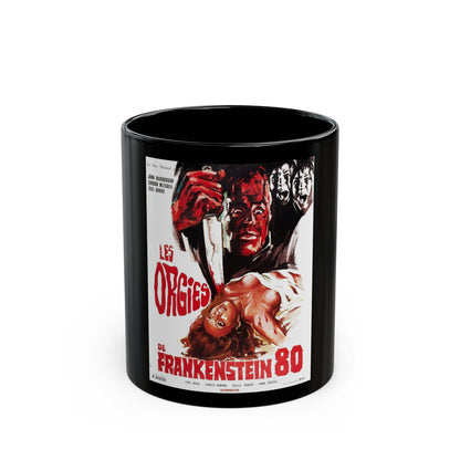 FRANKENSTEIN '80 (FRENCH) 1972 Movie Poster - Black Coffee Mug-11oz-The Sticker Space