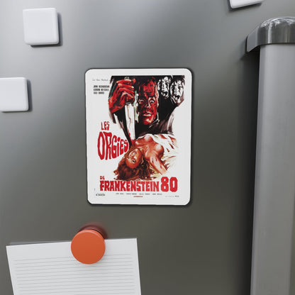 FRANKENSTEIN '80 (FRENCH) 1972 Movie Poster - Die-Cut Magnet-The Sticker Space