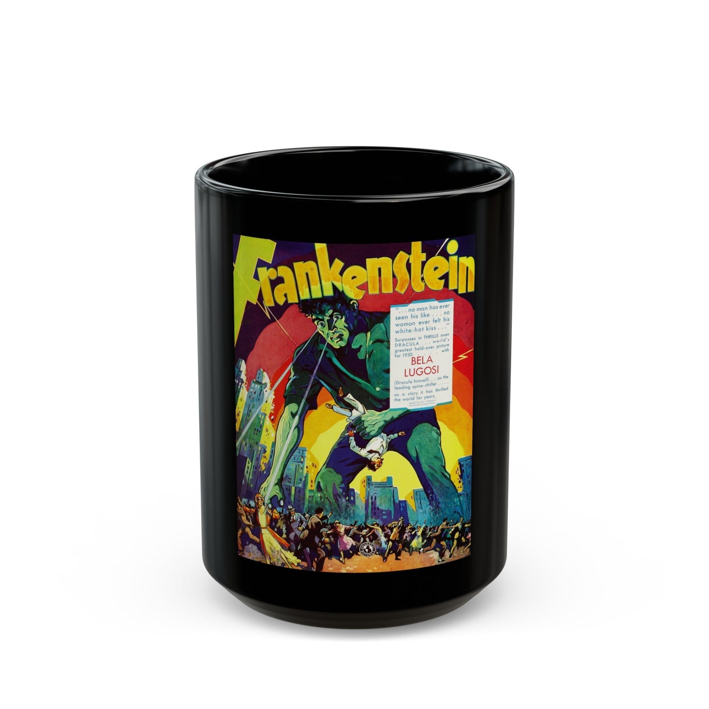 FRANKENSTEIN (ADVANCE) Movie Poster - Black Coffee Mug-15oz-The Sticker Space