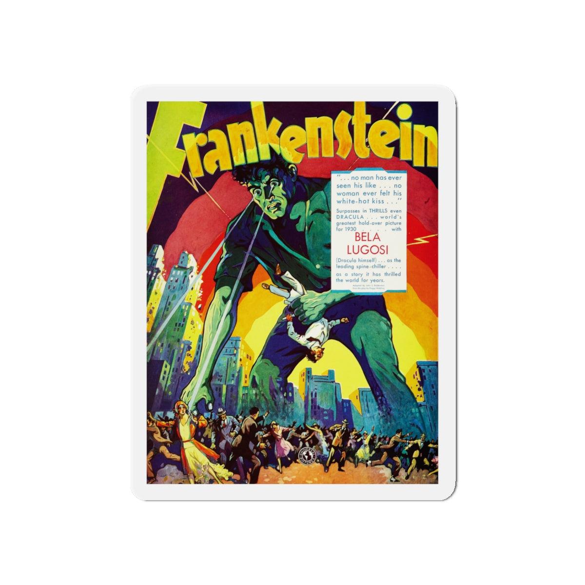 FRANKENSTEIN (ADVANCE) Movie Poster - Die-Cut Magnet-5" x 5"-The Sticker Space