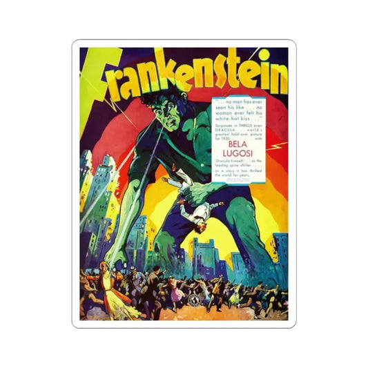 FRANKENSTEIN (ADVANCE) Movie Poster - STICKER Vinyl Kiss-Cut Decal 2 Inch White - The Sticker Space