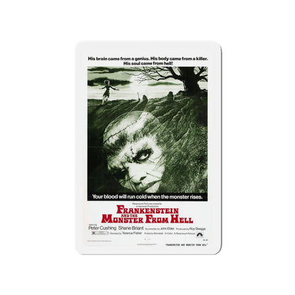 FRANKENSTEIN AND THE MONSTER FROM HELL (2) 1974 Movie Poster - Die-Cut Magnet-4" x 4"-The Sticker Space