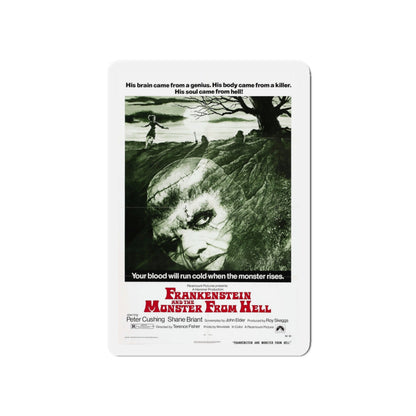 FRANKENSTEIN AND THE MONSTER FROM HELL (2) 1974 Movie Poster - Die-Cut Magnet-5" x 5"-The Sticker Space