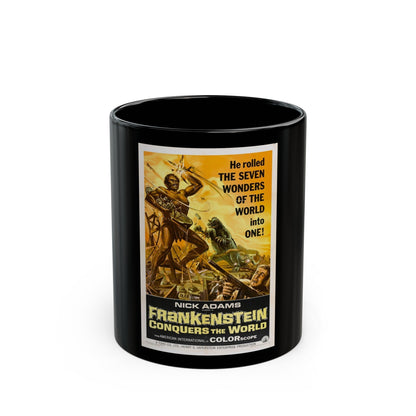 FRANKENSTEIN CONQUERS THE WORLD 1966 Movie Poster - Black Coffee Mug-11oz-The Sticker Space