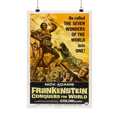 FRANKENSTEIN CONQUERS THE WORLD 1966 - Paper Movie Poster-12″ x 18″-The Sticker Space