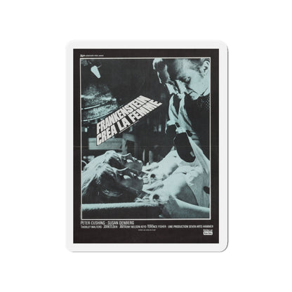 FRANKENSTEIN CREATED WOMAN (FRENCH) 2 1967 Movie Poster - Die-Cut Magnet-4" x 4"-The Sticker Space