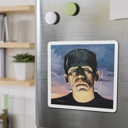 Frankenstein (Magazine Illustration) Refrigerator Magnet-The Sticker Space