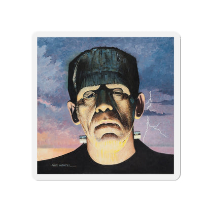 Frankenstein (Magazine Illustration) Refrigerator Magnet-5" x 5"-The Sticker Space