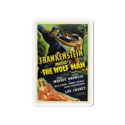 FRANKENSTEIN MEETS THE WOLF MAN 1943 Movie Poster - Refrigerator Magnet - The Sticker Space