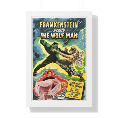 FRANKENSTEIN MEETS THE WOLF MAN (2) 1943 - Framed Movie Poster-16″ x 24″-The Sticker Space