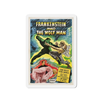 FRANKENSTEIN MEETS THE WOLF MAN (2) 1943 Movie Poster - Die-Cut Magnet-4" x 4"-The Sticker Space