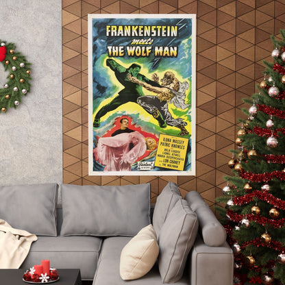 FRANKENSTEIN MEETS THE WOLF MAN (2) 1943 - Paper Movie Poster-The Sticker Space