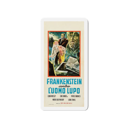 FRANKENSTEIN MEETS THE WOLF MAN (SPANISH) 2 1943 Movie Poster - Die-Cut Magnet-4" x 4"-The Sticker Space