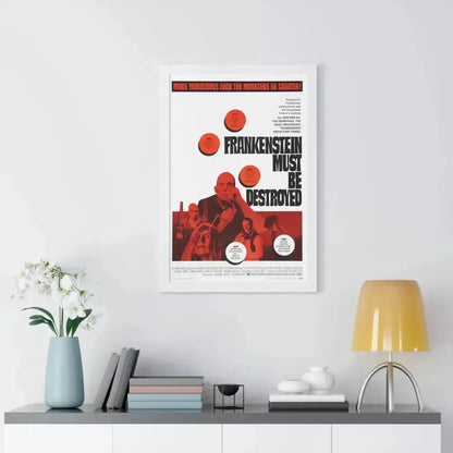 FRANKENSTEIN MUST BE DESTROYED 1969 - Framed Movie Poster - The Sticker Space