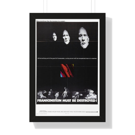 FRANKENSTEIN MUST BE DESTROYED (2) 1969 - Framed Movie Poster-16″ x 24″-The Sticker Space