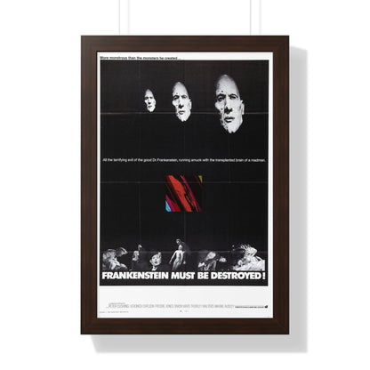 FRANKENSTEIN MUST BE DESTROYED (2) 1969 - Framed Movie Poster-16″ x 24″-The Sticker Space