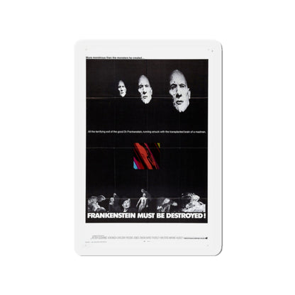 FRANKENSTEIN MUST BE DESTROYED (2) 1969 Movie Poster - Die-Cut Magnet-3" x 3"-The Sticker Space