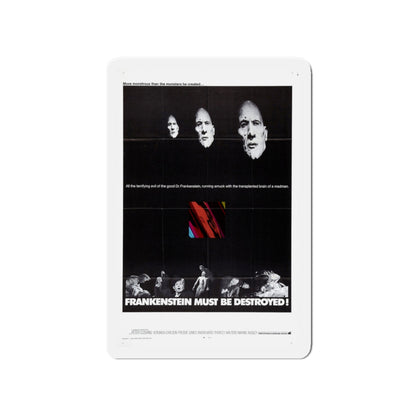 FRANKENSTEIN MUST BE DESTROYED (2) 1969 Movie Poster - Die-Cut Magnet-4" x 4"-The Sticker Space