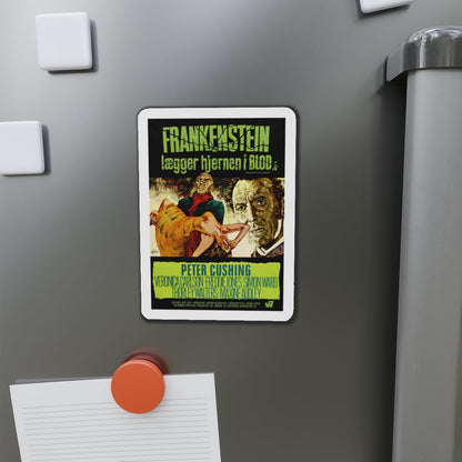 FRANKENSTEIN MUST BE DESTROYED (DANISH) 1969 Movie Poster - Die-Cut Magnet-The Sticker Space