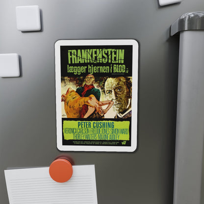 FRANKENSTEIN MUST BE DESTROYED (DANISH) 1969 Movie Poster - Die-Cut Magnet-The Sticker Space