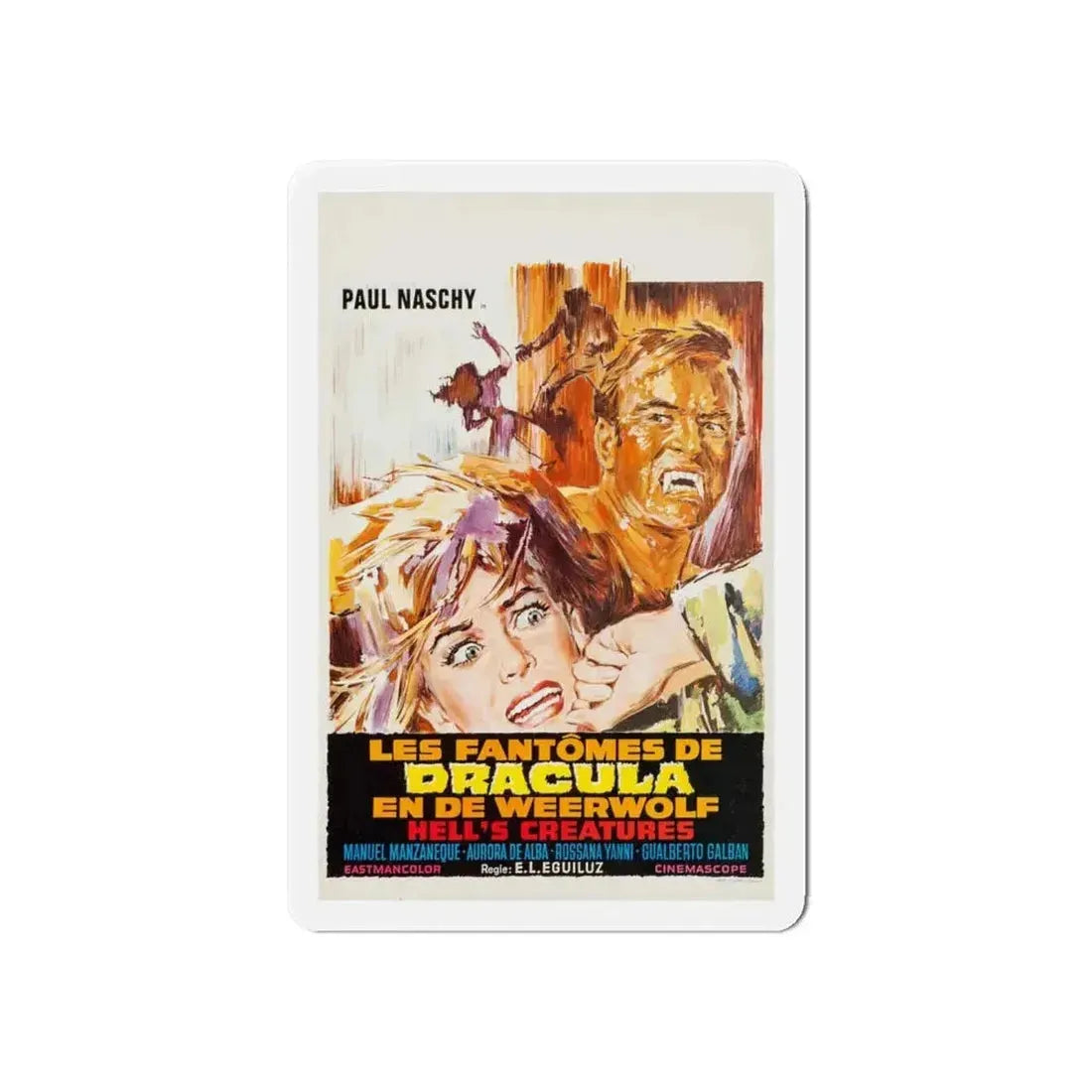 FRANKENSTEIN'S BLOODY TERROR (BELGIAN) 1968 Movie Poster - Refrigerator Magnet - The Sticker Space
